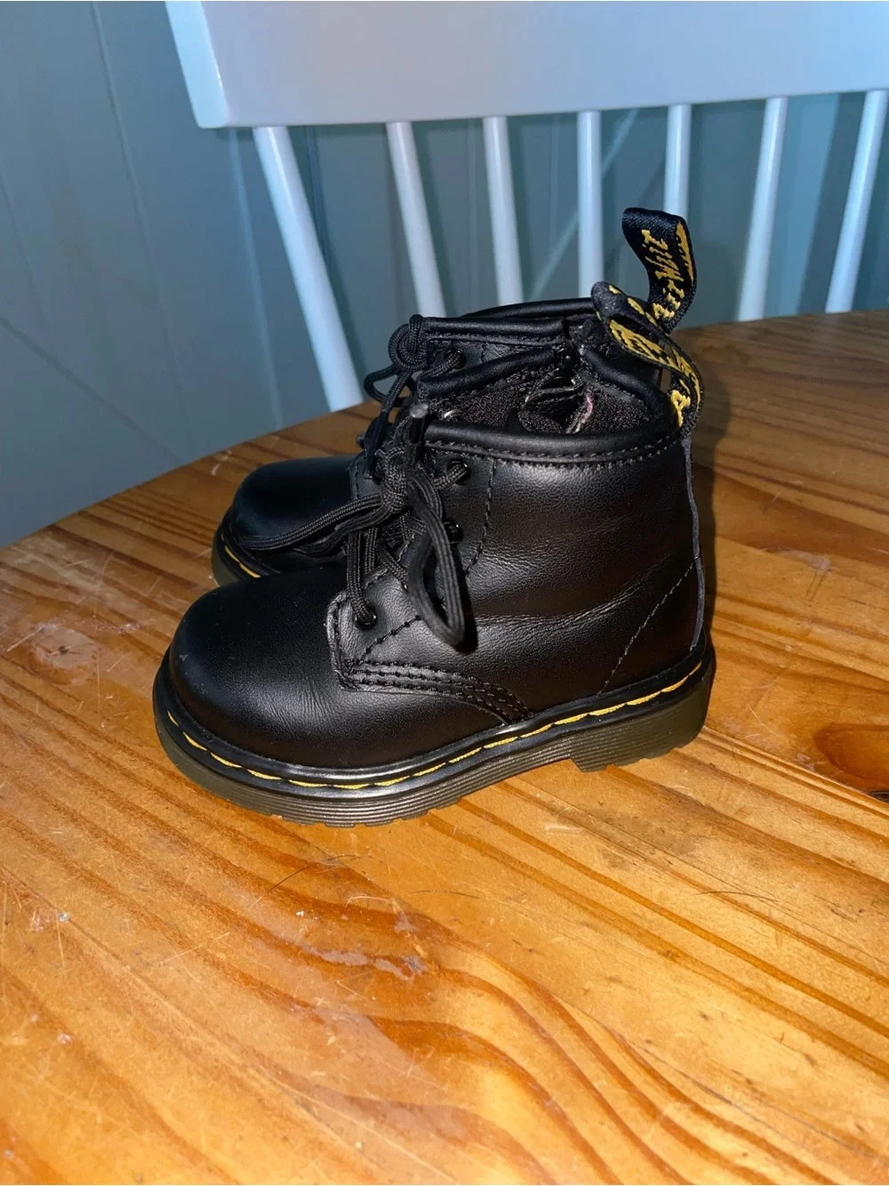 Dr. Martens 1460 Softy T Leather Lace-up Boot In Black Baby Size US 5
